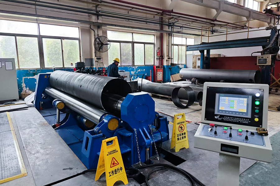 HDLW12-40x3200 Four-Roll Plate Rolling Machine - Dalian Shipyard