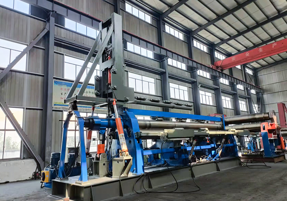 HDLW12-8×8000 4 Roller Plate Rolling Machine For Oil Tank