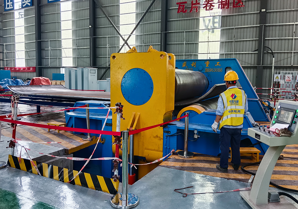 Hydraulic 4-Roll Bending Machine For Wind Tower