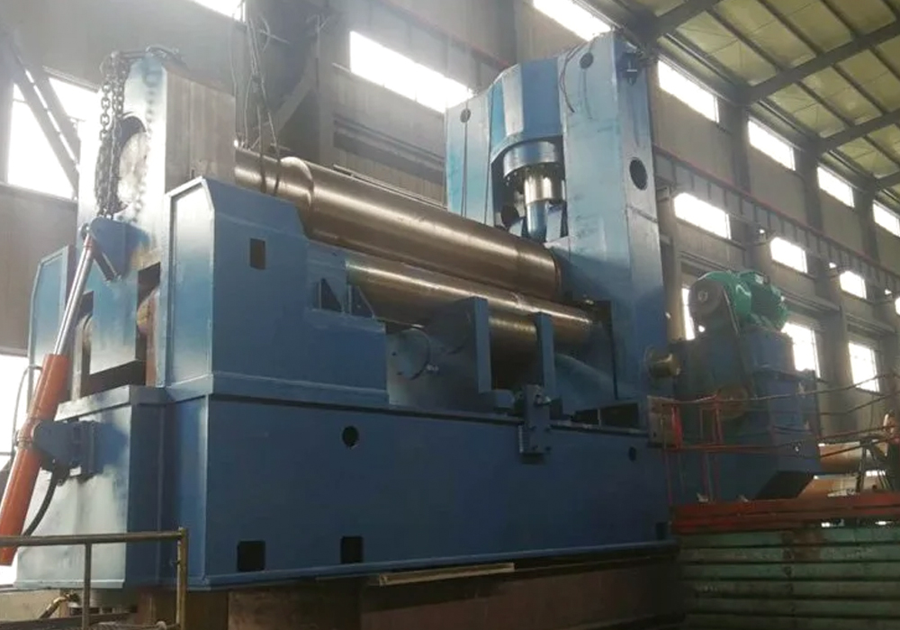 HDLW11-100X4200 pull-down 3 roller plate rolling machine