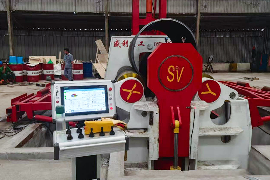 HDLW12-90x3000 Four-Roll Plate Rolling Machine (Indonesia)